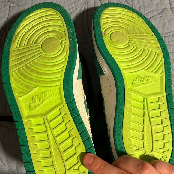 MENS SIZE 8.5 bike high top green white and black - Picture 2 of 6